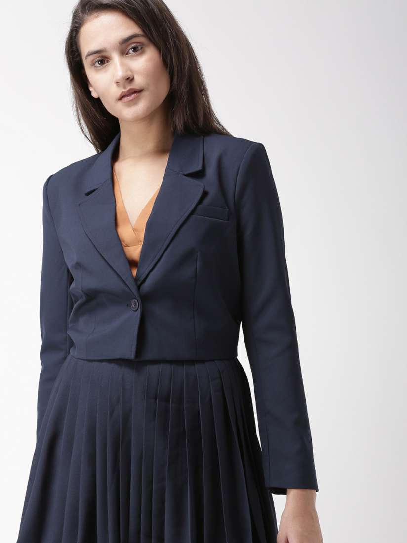 Navy blue blazer for womens forever 21 store