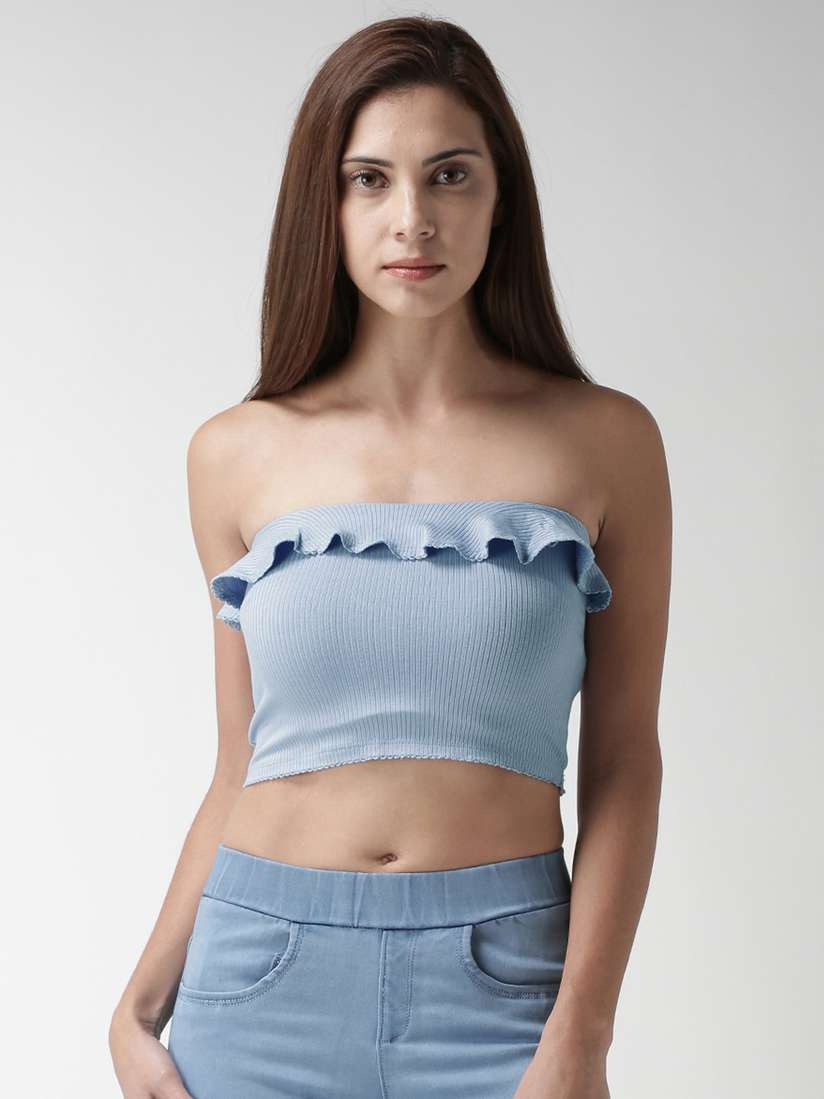 blue tube top forever 21
