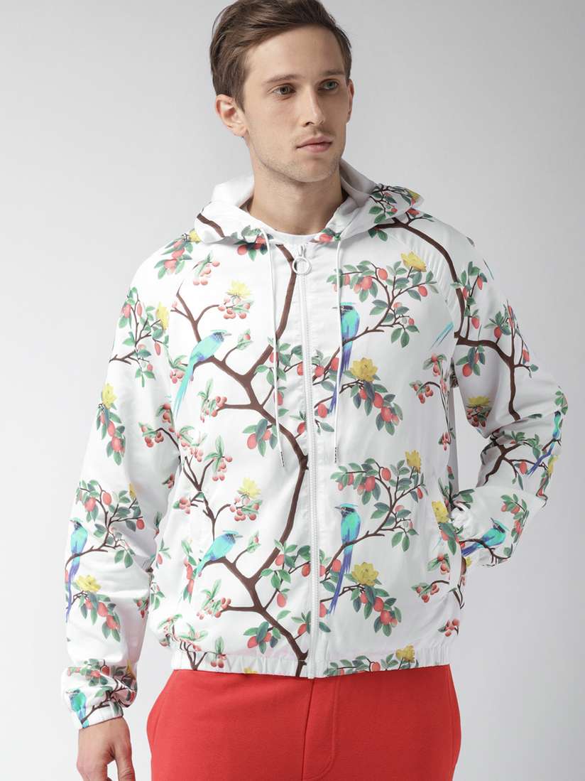 Forever 21 Men's Floral Bomber Jackets Mens Jacket Flower 2025