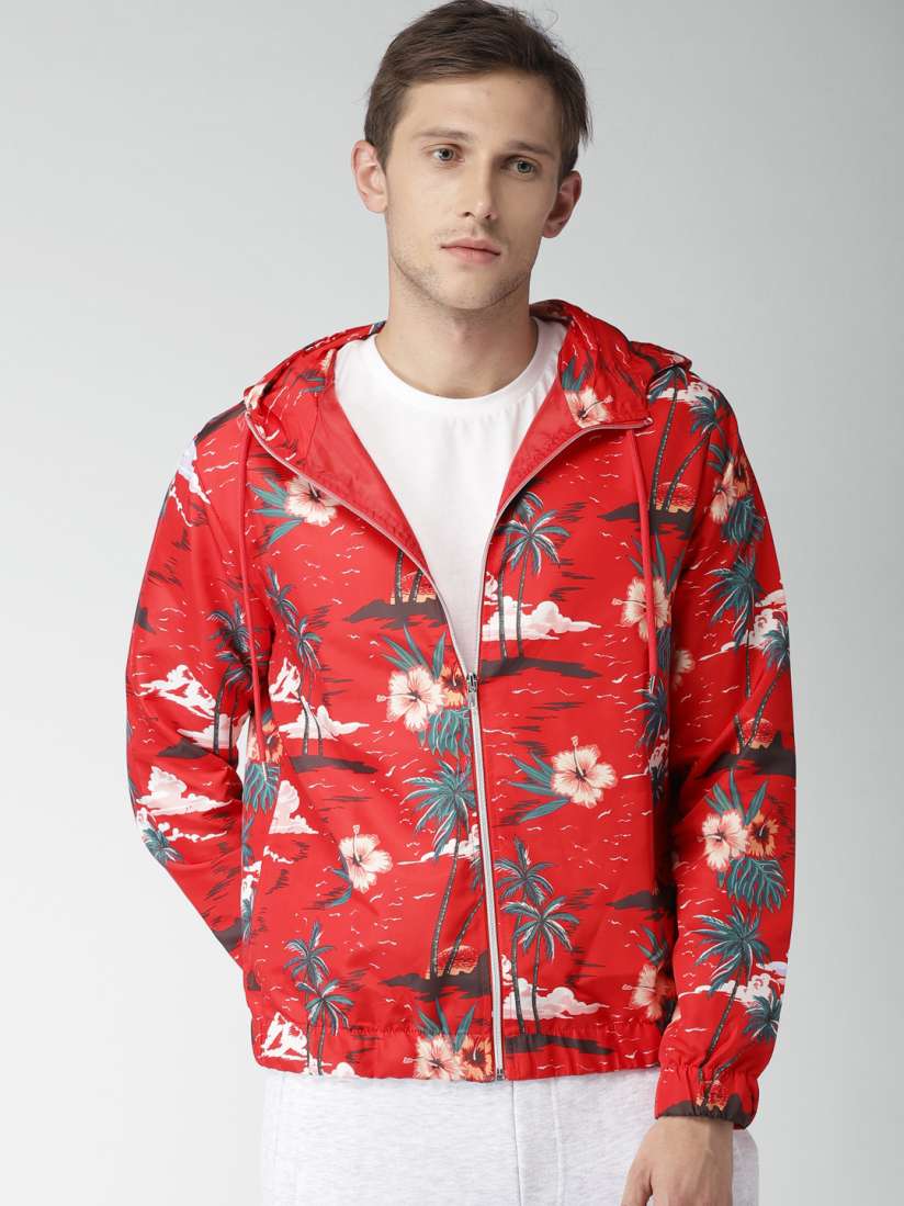 Buy FOREVER 21 Men Red Printed Tailored Jacket Jackets for Men 6934068 Myntra