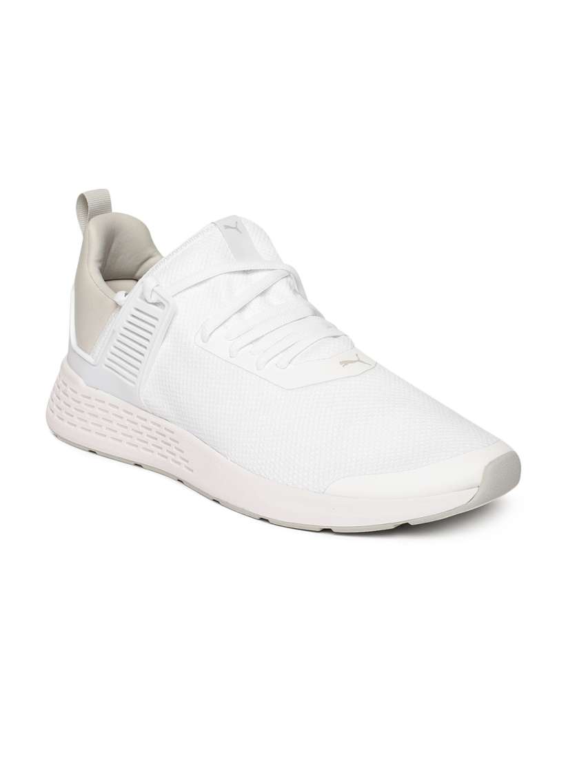 Puma white insurge mesh sneakers hotsell