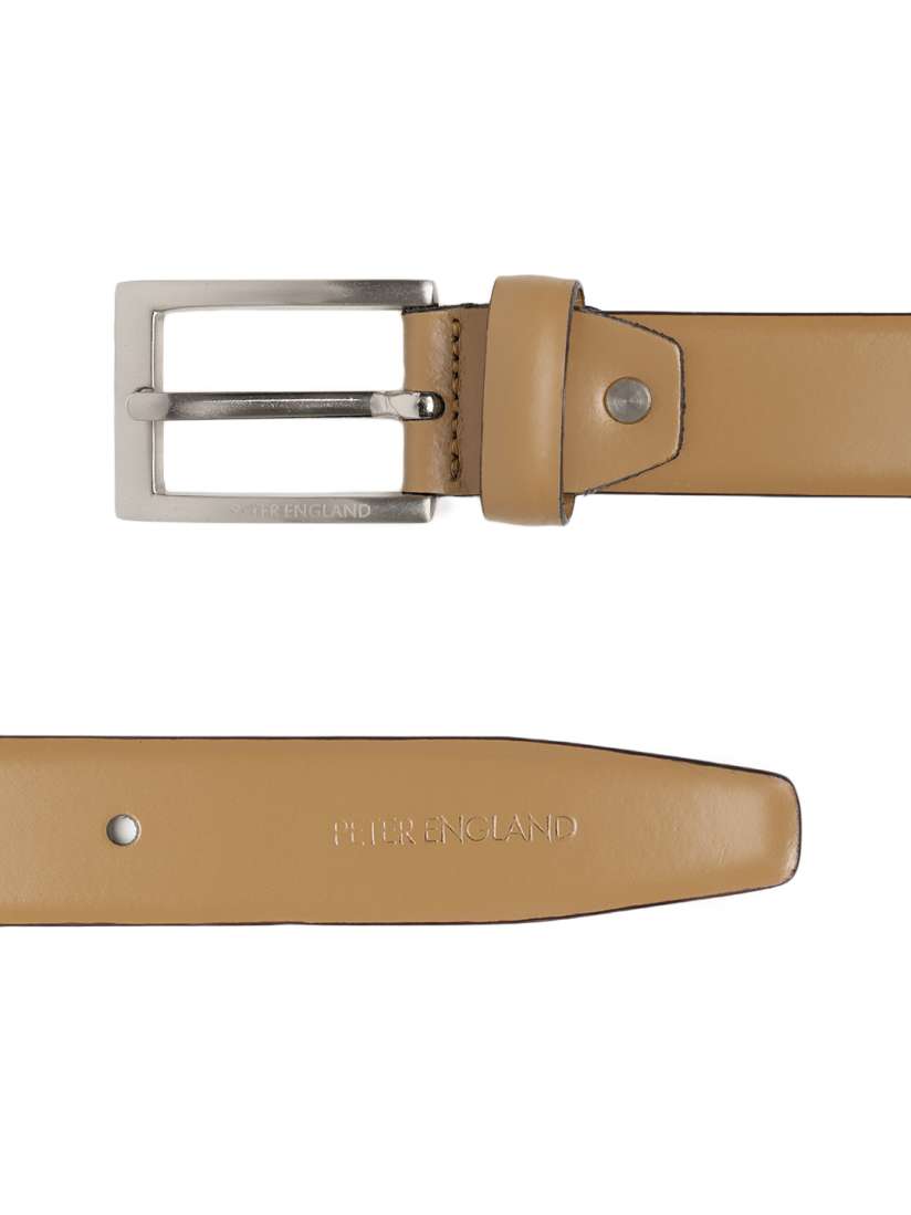Buy Peter England Men Brown Solid Genuine Leather Belt Belts for Men 6938875 Myntra