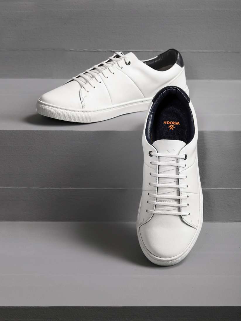 Wrogn white casual shoes top