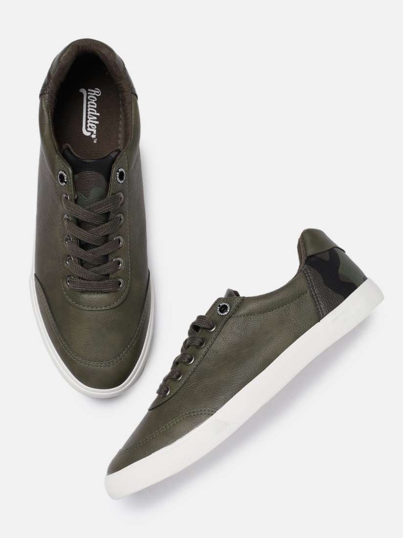 Buy Roadster Men Olive Green Sneakers Casual Shoes for Men 6944332 Myntra