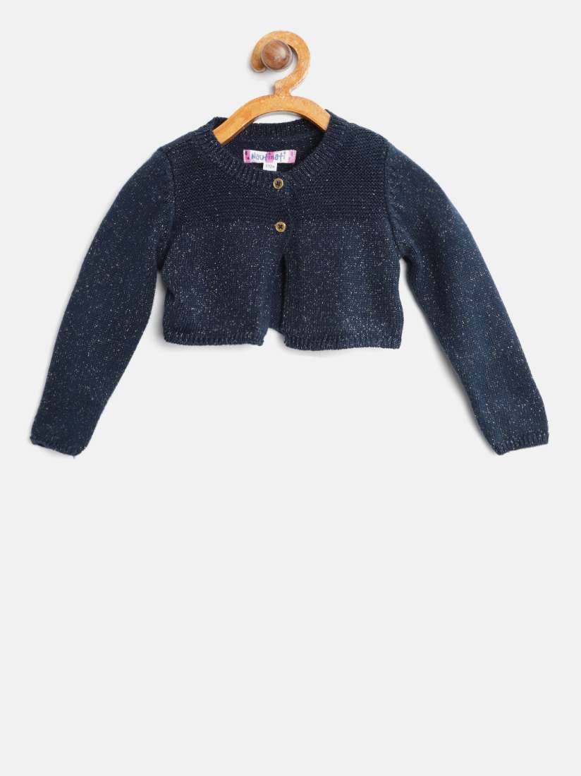 Girls navy blue shrug on sale