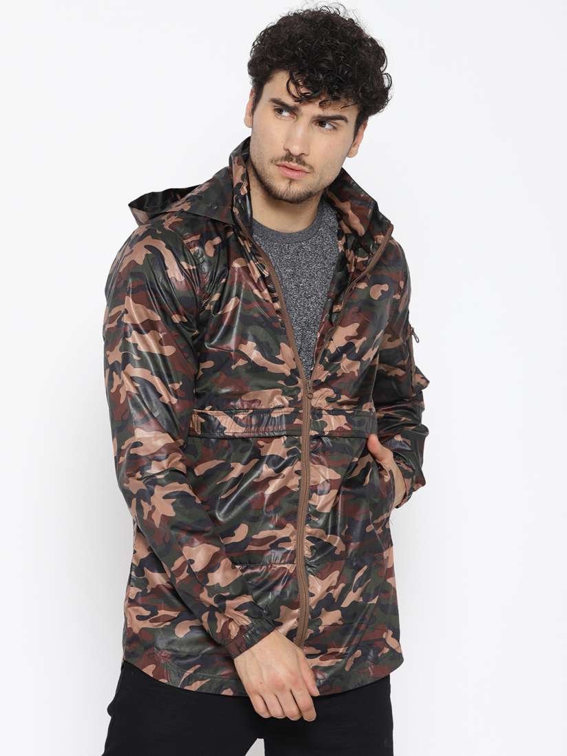 Buy SKULT by Shahid Kapoor Men Olive Green Printed Lightweight Tailored Jacket Jackets for Men 6958190 Myntra