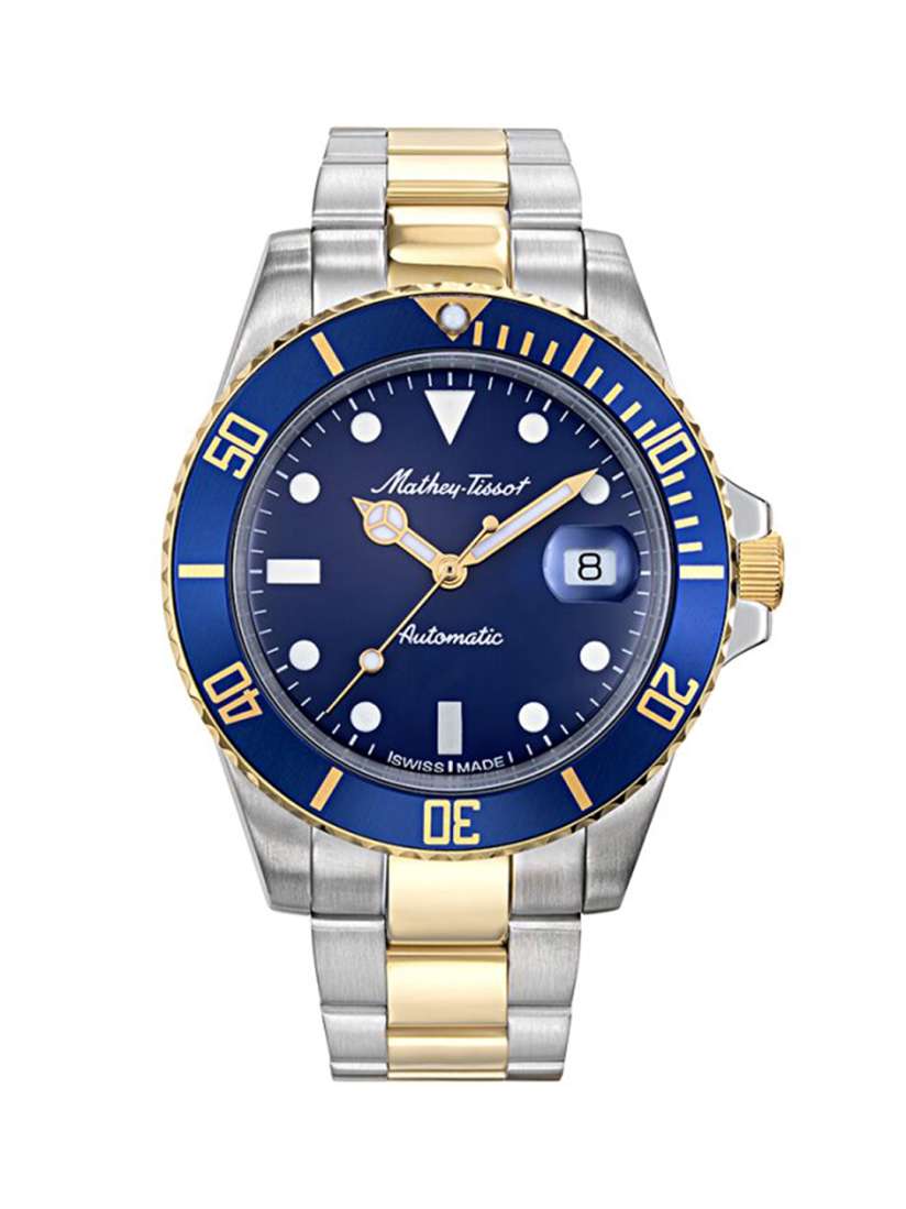 Buy Mathey Tissot Swiss Made Men Rolly Vintage Automatic Blue Dial Watch H901ATBBU Watches for Men 6967935 Myntra
