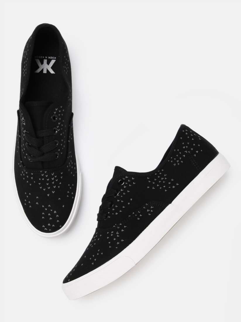 Buy Kook N Keech Men Black Printed Sneakers Casual Shoes for Men 6969573 Myntra
