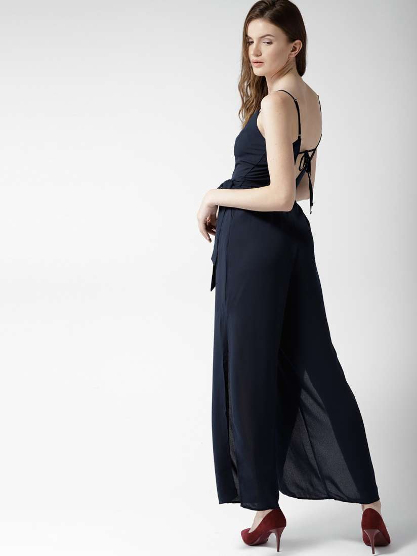 Navy blue jumpsuit forever 21 discount