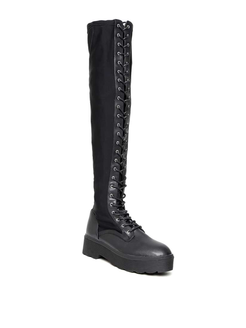 Thigh high boots myntra new arrivals