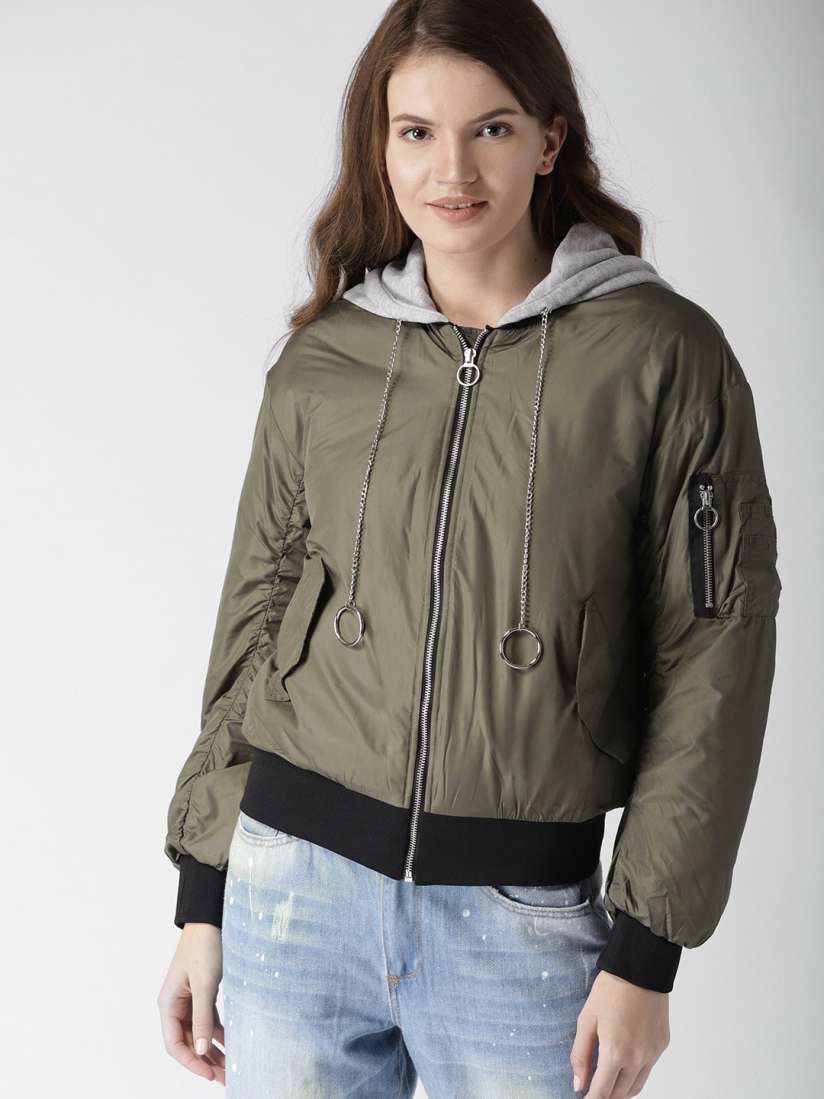 Green bomber jacket forever 21 shop