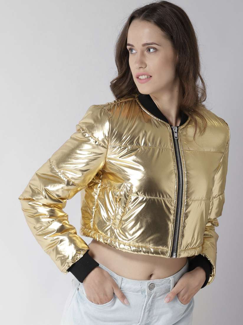 Forever 21 gold jacket sale