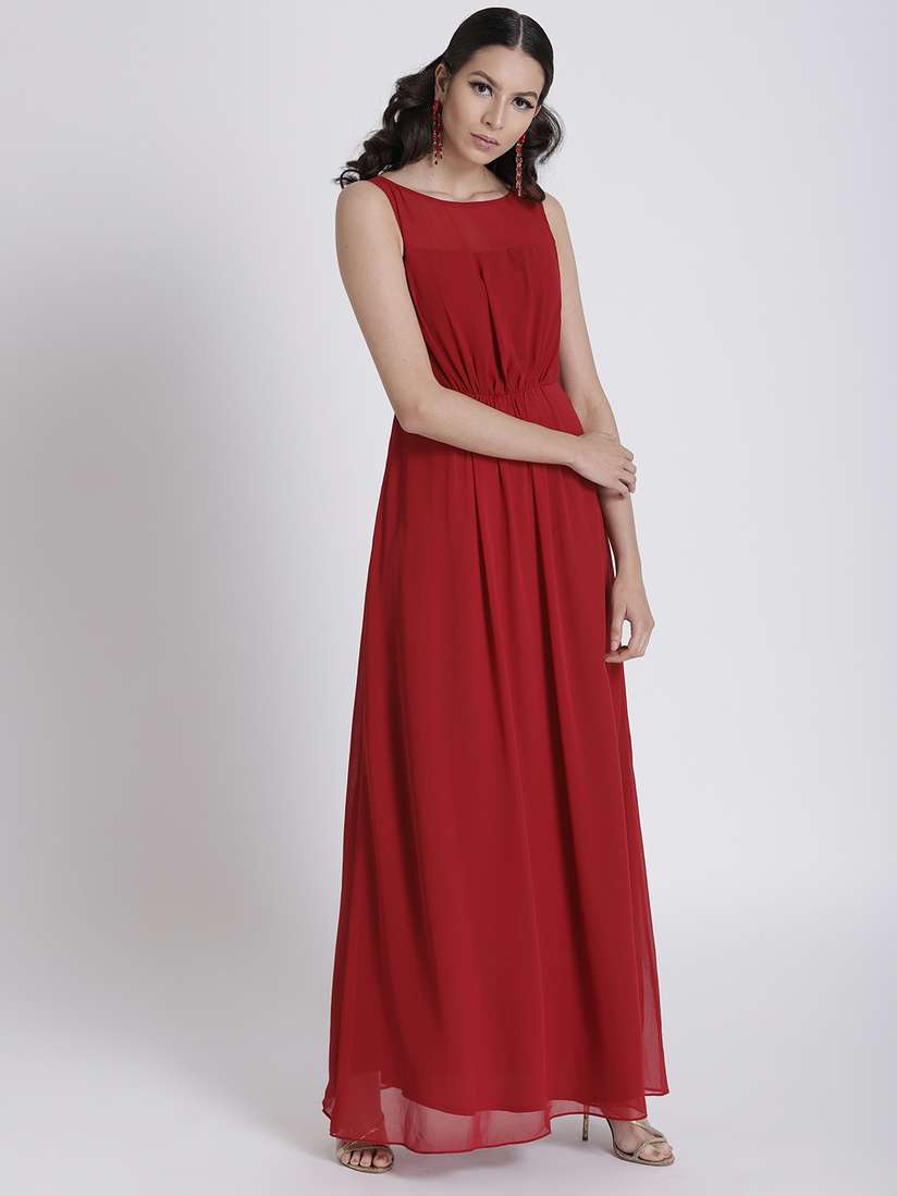 Zalora Faballey Pink Ruffle Midi Dress Buy FabAlley Pink