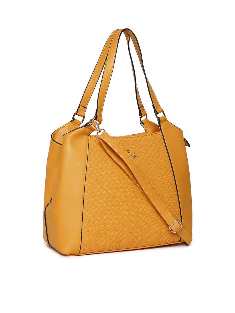 Buy Lavie Yellow Solid Shoulder Bag Handbags for Women 6982474 Myntra