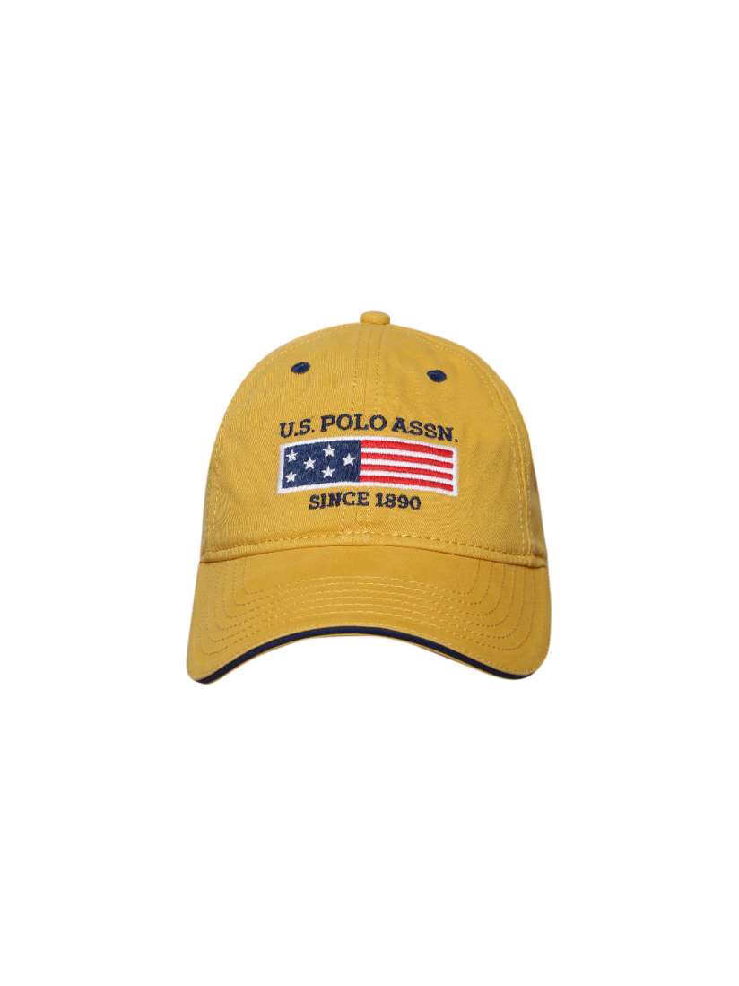 Buy U.S. Polo Assn. Men Mustard Yellow Solid Baseball Cap Caps for Men 6985687 Myntra