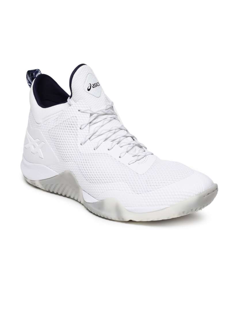 Buy ASICS Men White Synthetic Mid Top BLAZE NOVA Basketball Shoes Sports Shoes for Men 6992344 Myntra