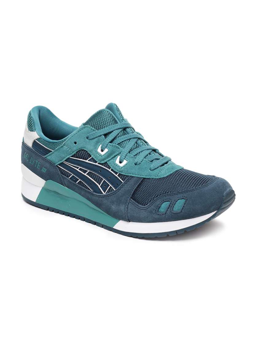 Buy ASICS Tiger Men Green Solid Gel Lyte III Casual Shoes Casual Shoes for Men 6992967 Myntra