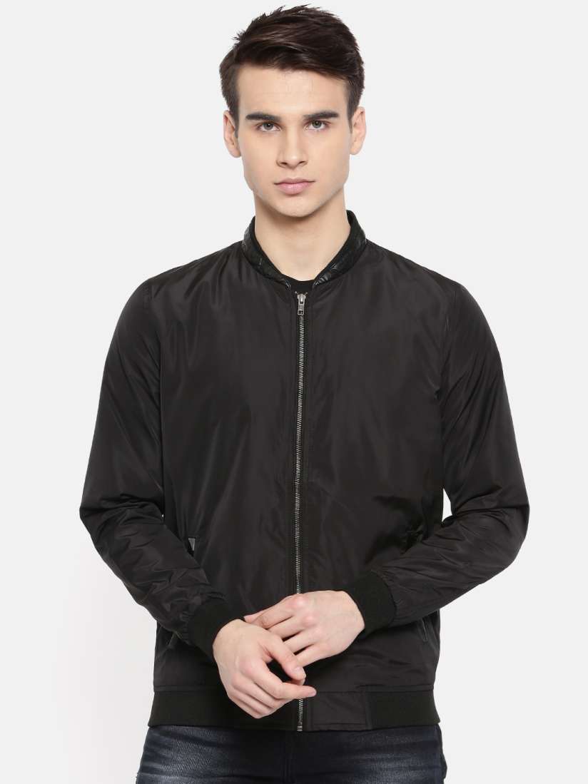 Buy SPYKAR Men Black Solid Bomber Jacket Jackets for Men 6993053 Myntra