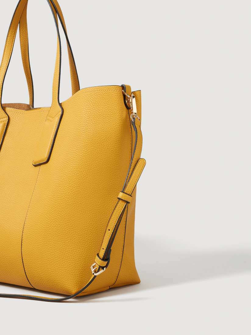 Buy MANGO Mustard Yellow Solid Handheld Bag With Detachable Sling Strap Handbags for Women 6995265 Myntra