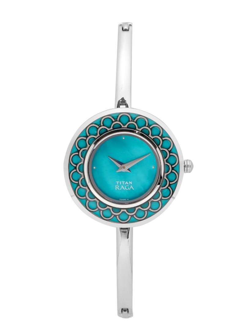 Titan raga blue watch hot sale