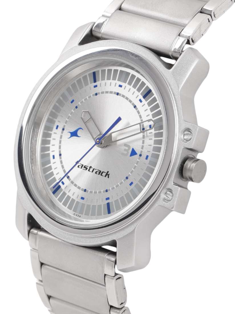 Buy Fastrack Men Silver Toned Analogue Watch NG3039SM03C Watches for Men 6998306 Myntra