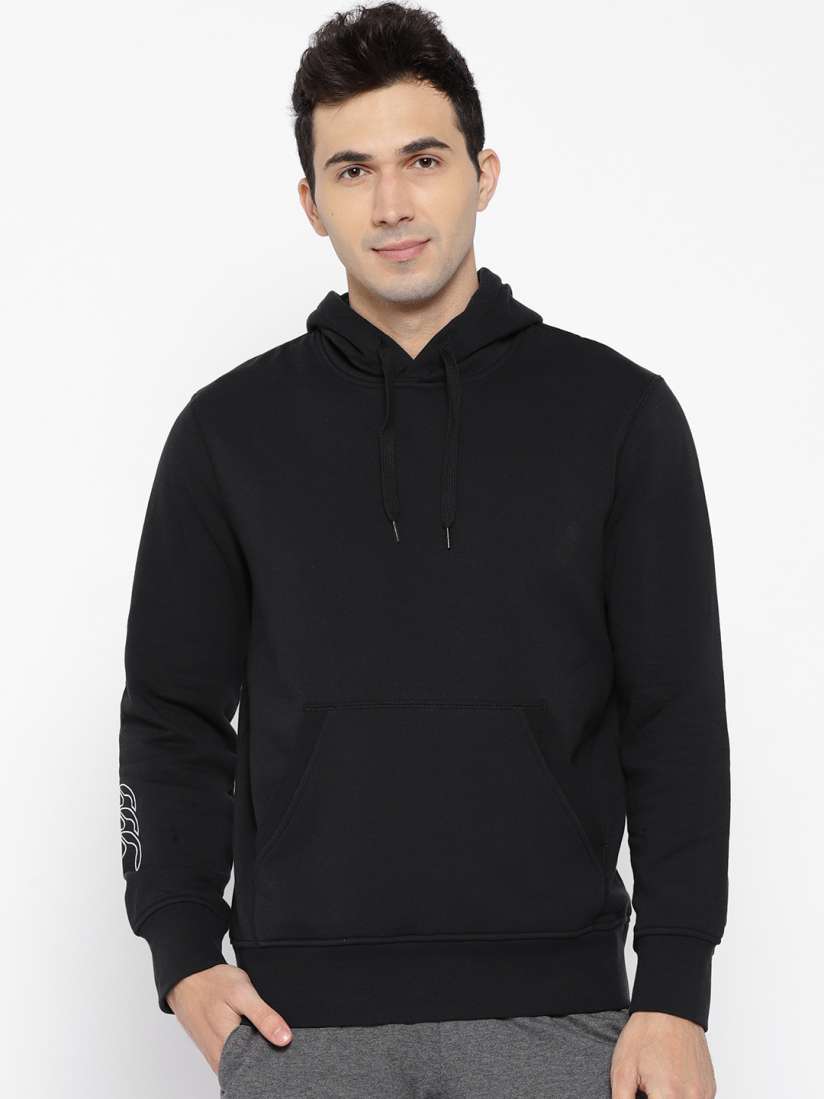 Buy Canterbury Men Black Solid Hooded Sweatshirt Sweatshirts for Men 7005914 Myntra