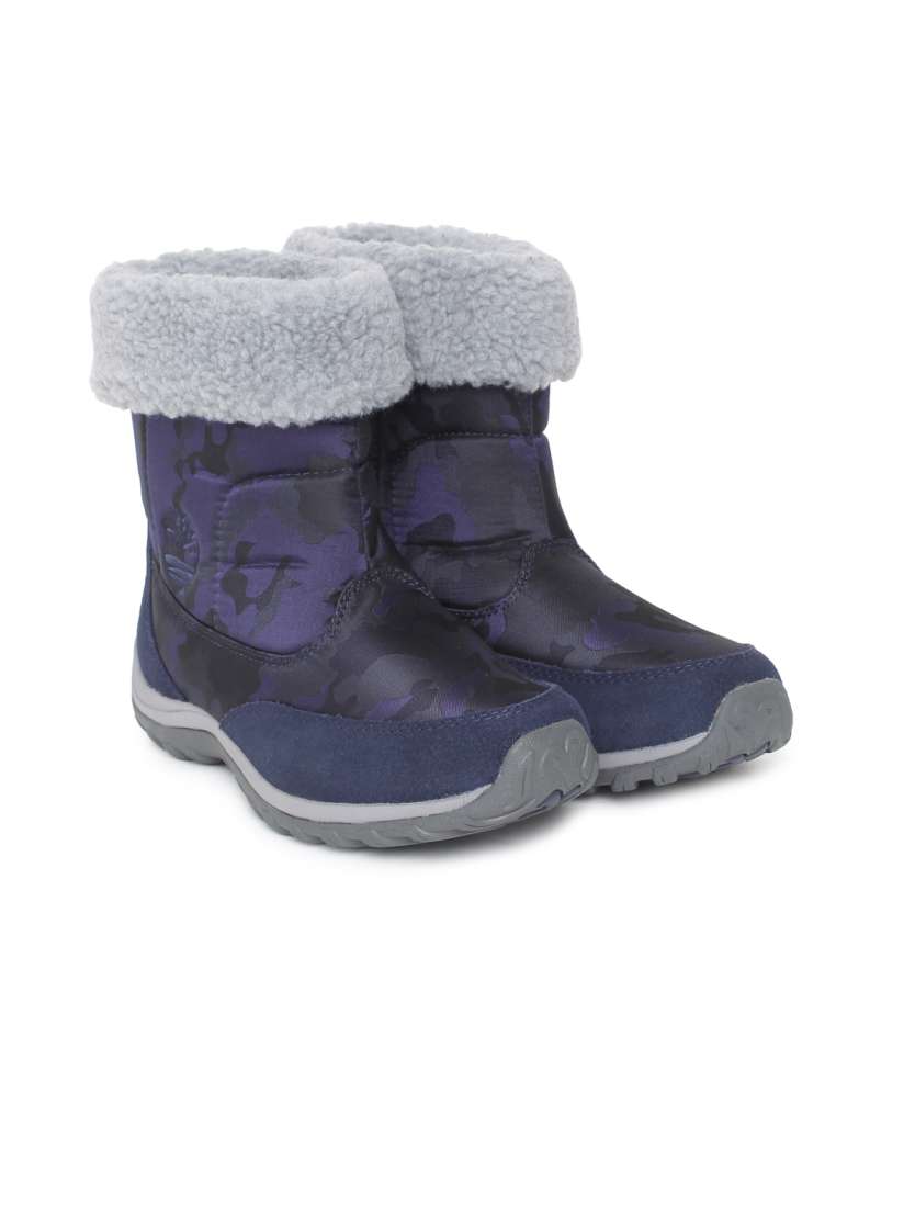 Buy Timberland Women Navy Blue WILLOWOOD High Top Flat Boots Boots for Women 7006144 Myntra