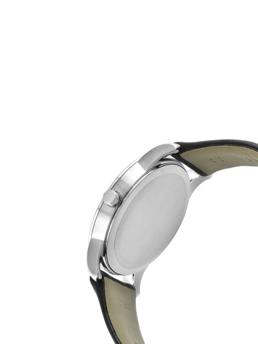 Buy MOVADO Men Black Leather Analogue Watch 606502 Watches for Men 7010082 Myntra