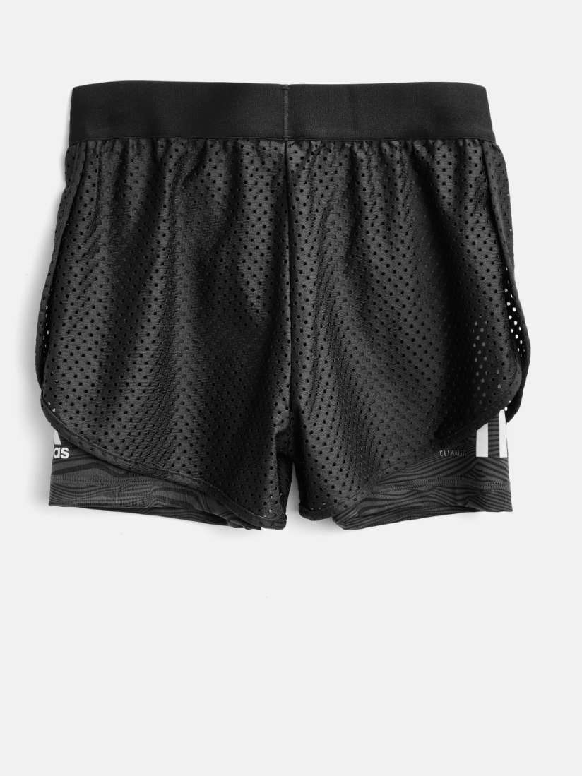 Girls black adidas shorts deals