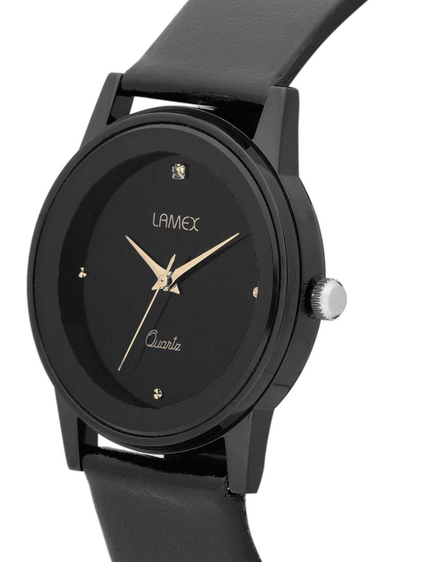 Buy LAMEX Women Black Analogue Watch EVITA DLX 3051 BL BL Watches for Women 7016389 Myntra