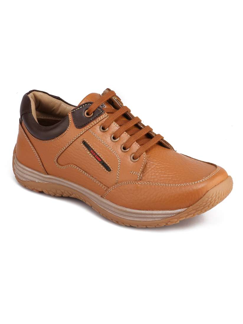 Buy Red Chief Men Tan Brown Real Leather Sneakers Casual Shoes for Men 7018431 Myntra
