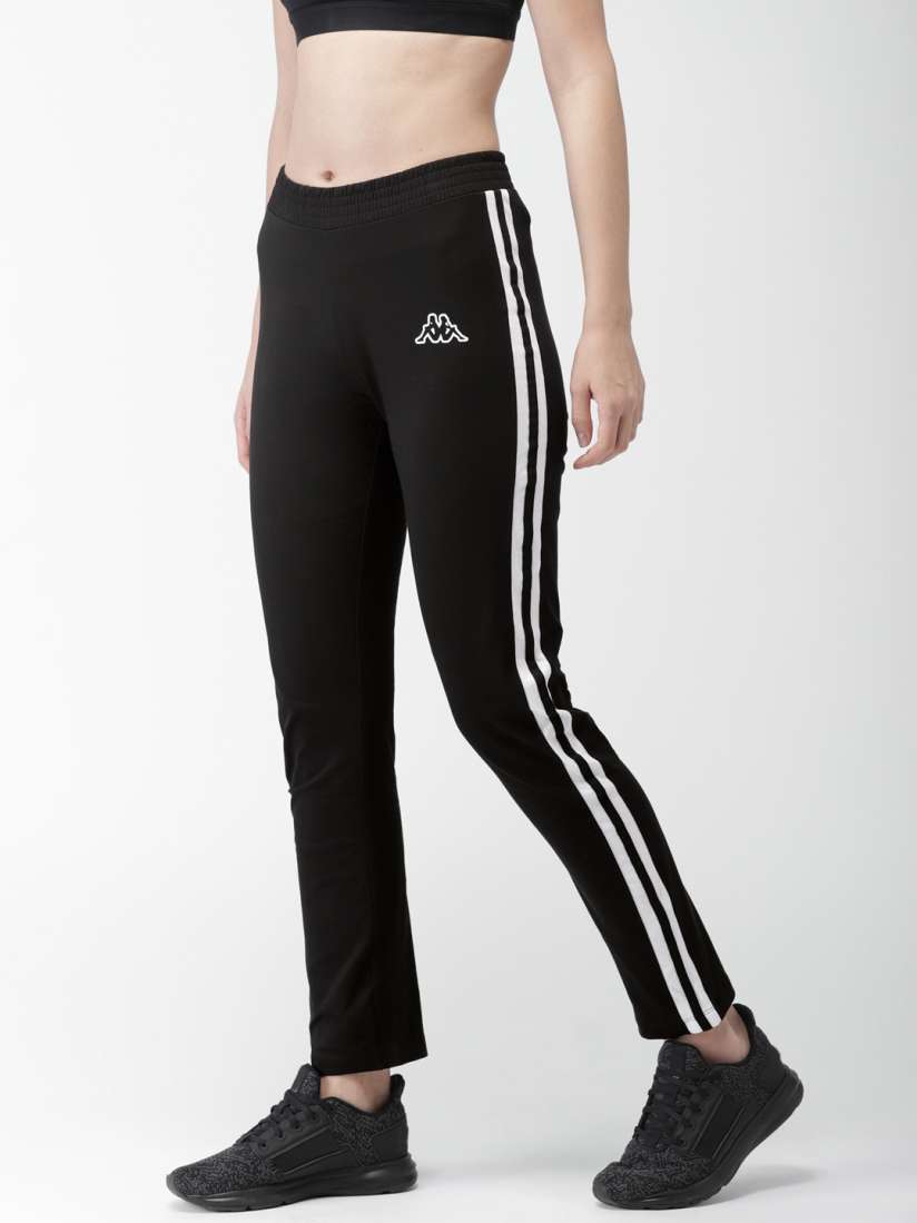 Buy Kappa Women Black Solid Regular Track Pants Track Pants for Women 7026247 Myntra