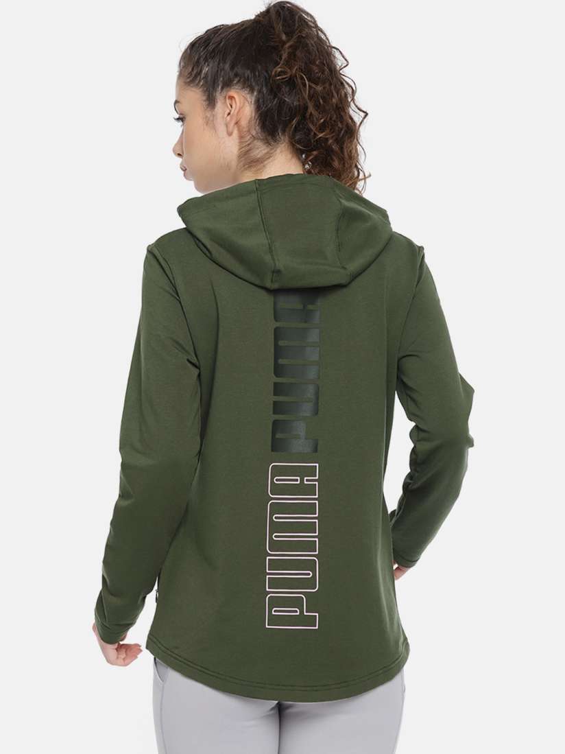 Puma modern sport fz logo hoodie top