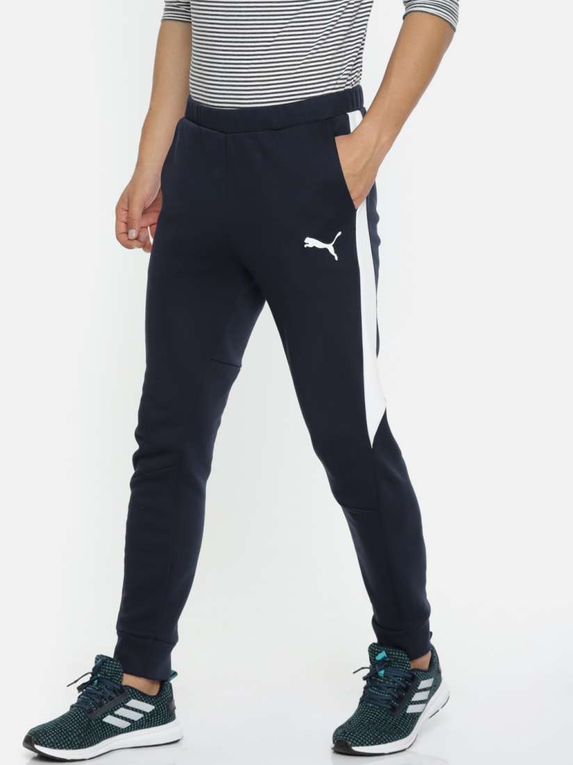 Puma core joggers navy on sale