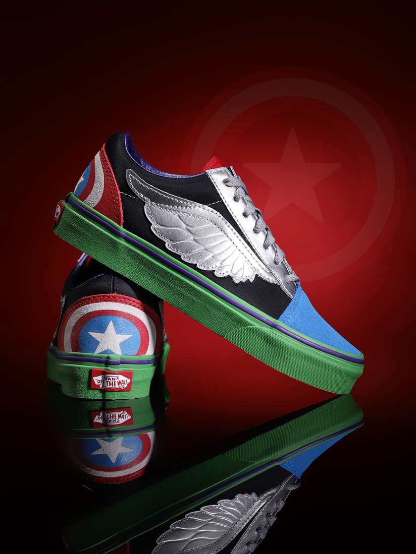 Buy Vans Unisex Multicoloured Marvel Avengers Old Skool Colourblocked Sneakers Casual Shoes for Unisex 7048930 Myntra