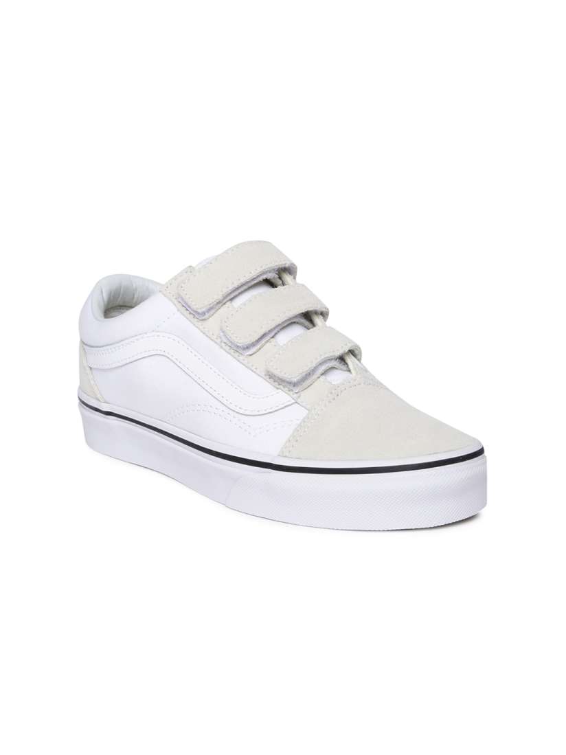 Buy Vans Unisex White Solid Old Skool V Sneakers Casual Shoes for Unisex 7048946 Myntra