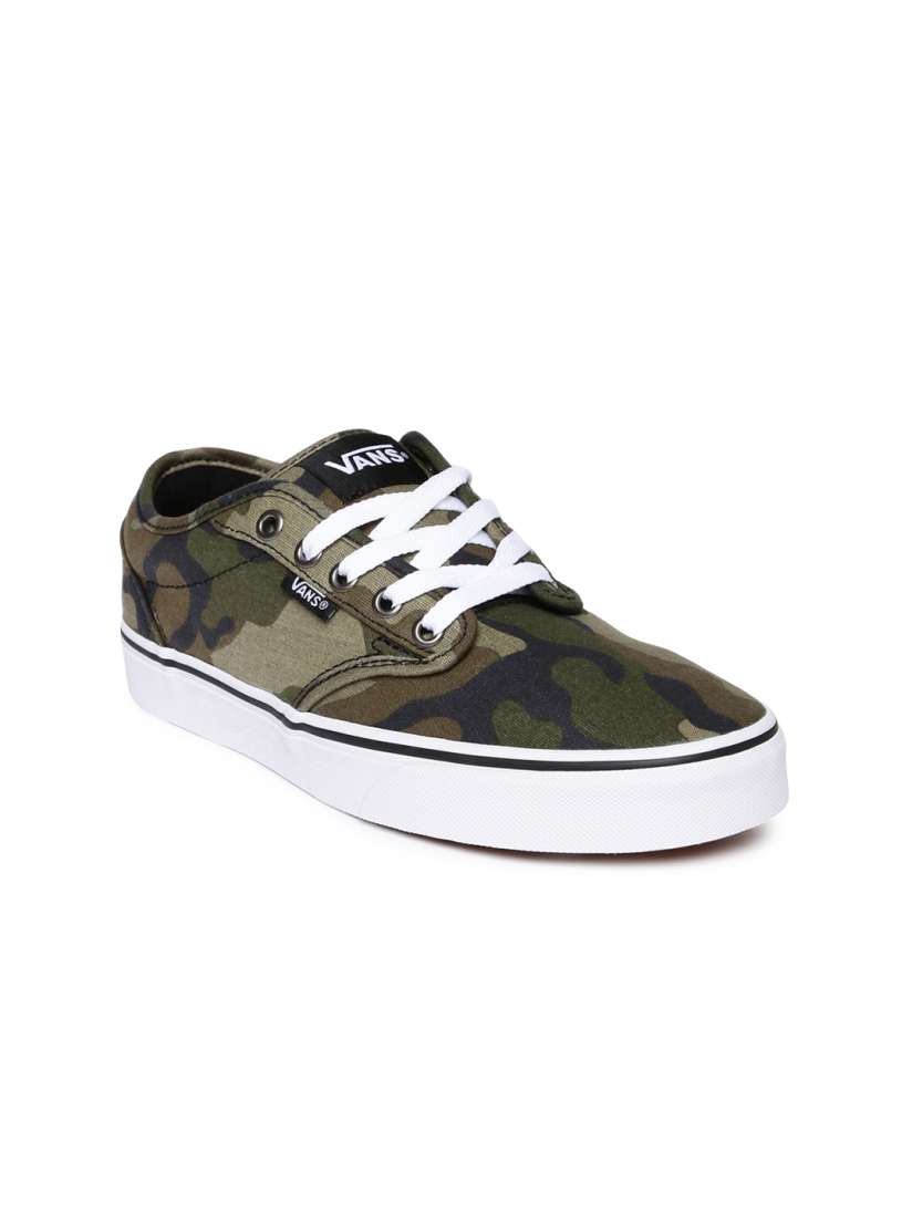 Buy Vans Men Olive Green Camouflage Printed Atwood Sneakers Casual Shoes for Men 7048955 Myntra