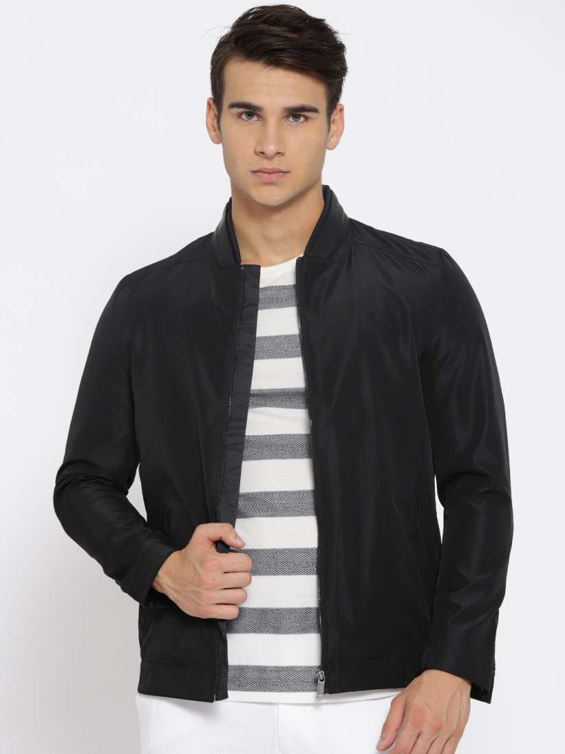 Buy Van Heusen Men Black Solid Tailored Jacket Jackets for Men 7058584 Myntra