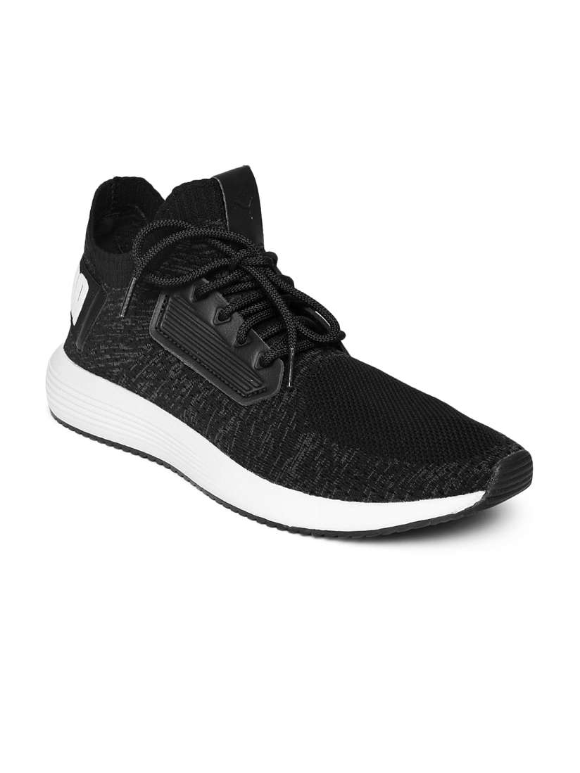 Buy Puma Men Black Uprise Knit Mid Top Sneakers Casual Shoes for Men 7072874 Myntra