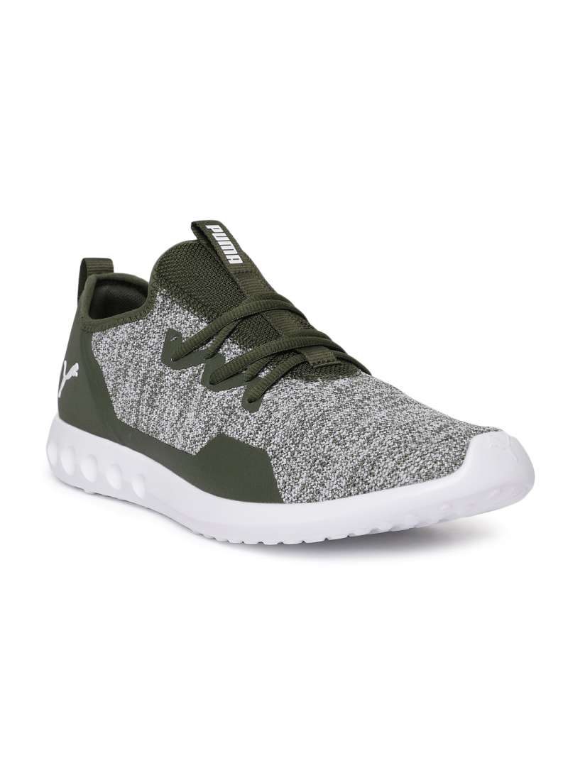 Buy Puma Men Olive White Carson 2 X Knit Running Shoes Sports Shoes for Men 7072901 Myntra
