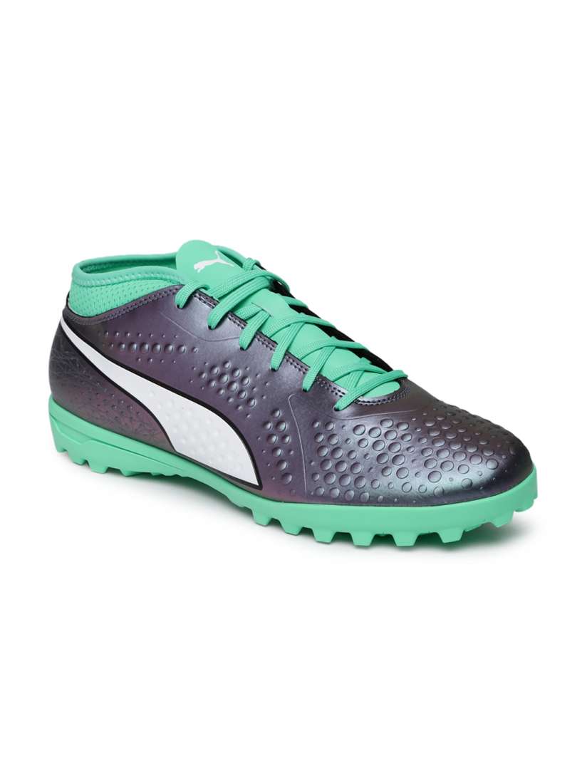 Buy Puma Men Green Grey ONE 4 IL Syn TT Football Shoes Sports Shoes for Men 7072970 Myntra