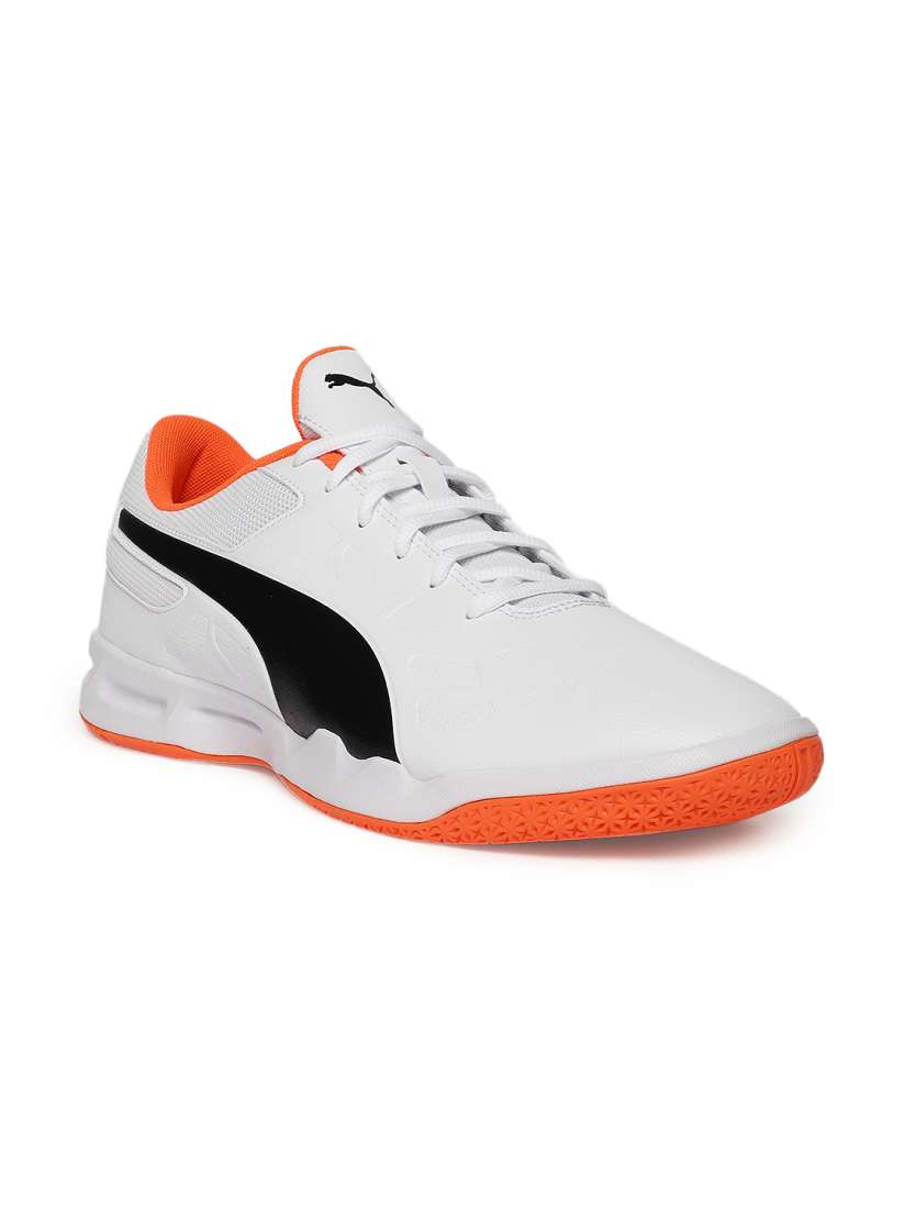 Puma white orange shoes clearance