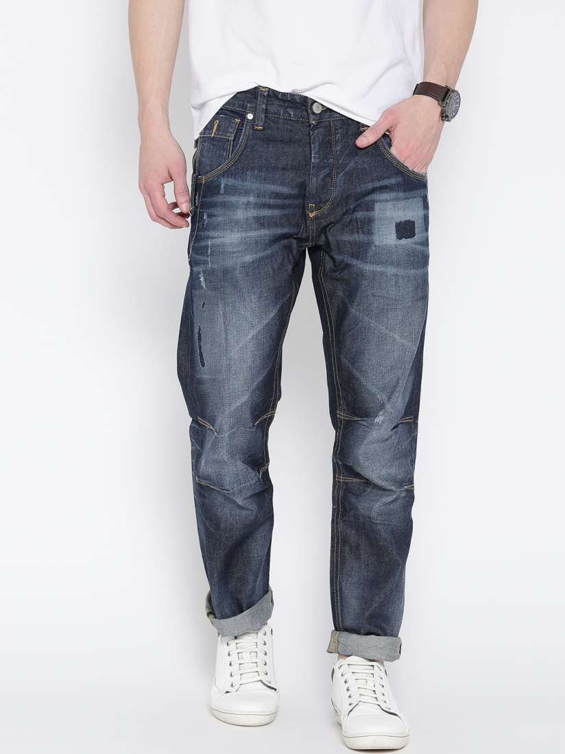 Buy Jack Jones Men Navy Boxy Loose Fit Jeans Jeans for Men 707507 Myntra