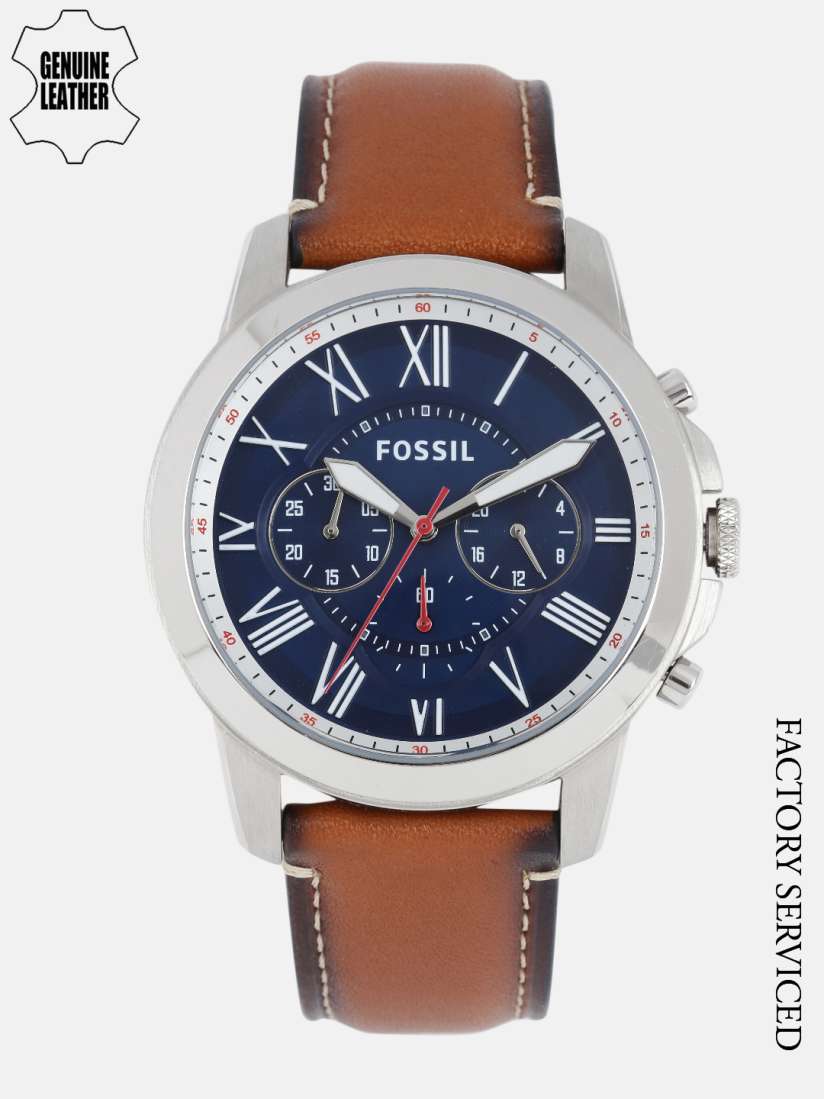 Buy Fossil Men Navy Blue Analogue Factory Serviced Watch FS5210 Watches for Men 7078696 Myntra