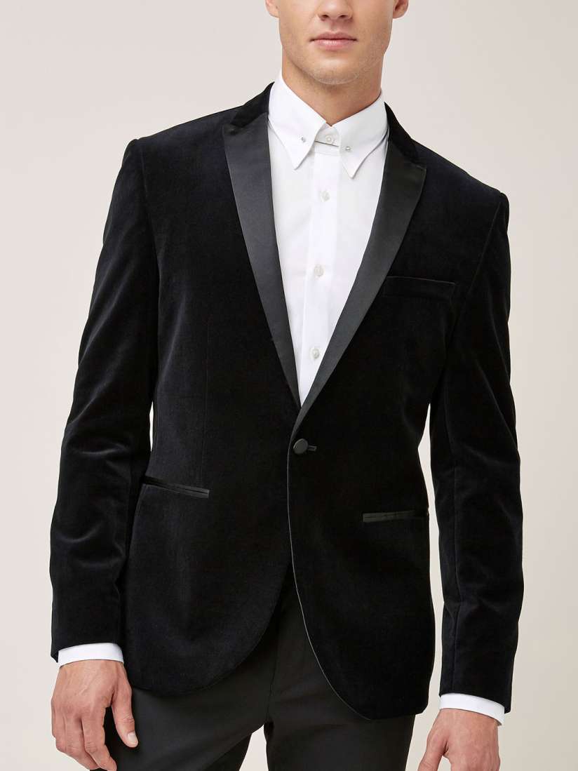 Buy next Men Black Solid Tailored Jacket Jackets for Men 7079077 Myntra