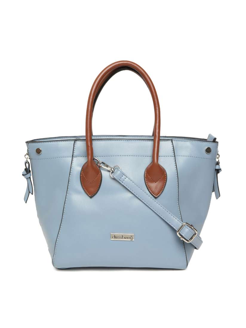 Buy DressBerry Blue Solid Handheld Bag Handbags for Women 7085431 Myntra