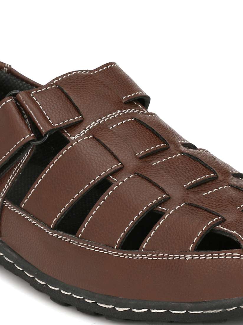 Buy SHOEGARO Men Brown Fisherman Sandals Sandals for Men 7087989 Myntra