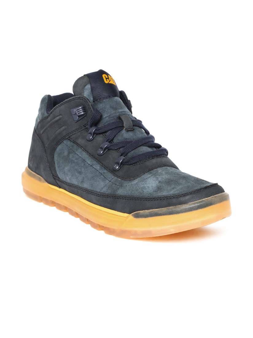 Cat navy blue leather sneakers on sale