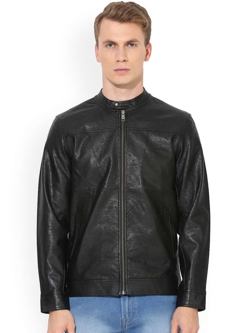 Red tape leather jacket store