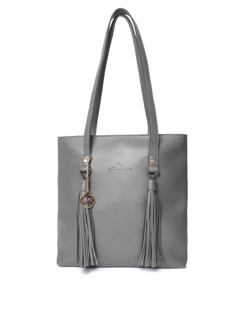 Buy Alessia74 Grey Solid Shoulder Bag Handbags for Women 7092716 Myntra